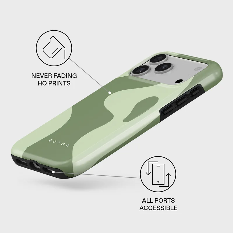 Burga iPhone 17 Pro Max No Rush Burga iPhone 17 Pro Max No Rush Premium Case Compatible with Hybrid Dual-Layer Hard Shell + Silicone Protection - Scratch-Resistant Shockproof Mobile Cover  | Best Price UAE